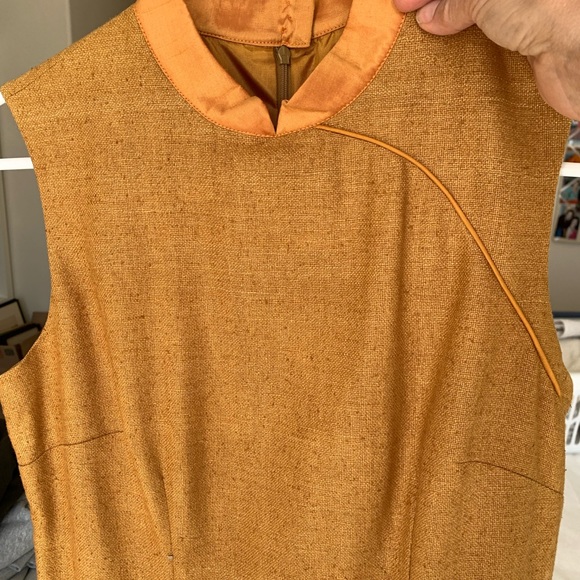 J McLAUGHLIN LINEN fitted sheath dress size 6 - Picture 3 of 7